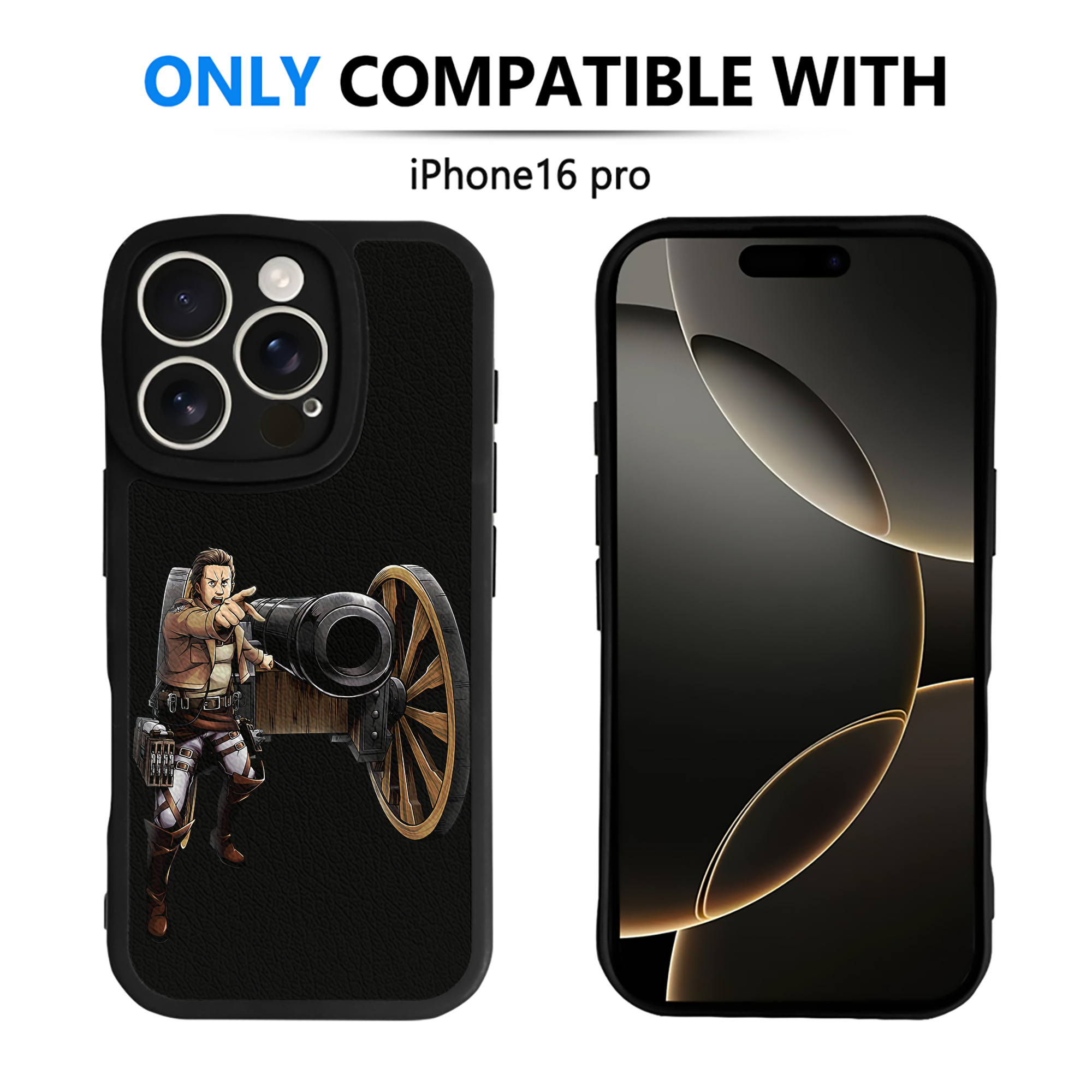 （画像用） 進撃の巨人 Attack on Titan 【iPhone 16シリーズ対応】シリコンスマホケース（レザー調） 材質：シリコン
